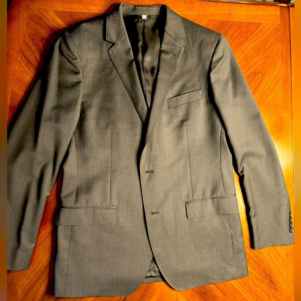 Bonobos Suit Charcoal Gray 40R 33X30 Marzotto Italian Wool - New Without Tags